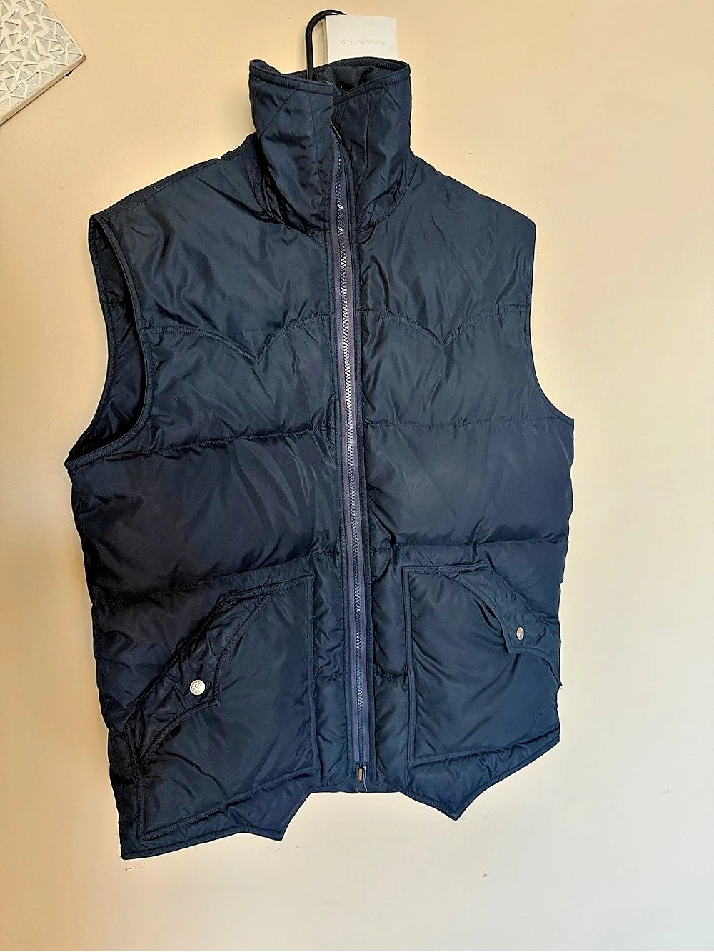 Vintage Navy Blue Puffer Gilet